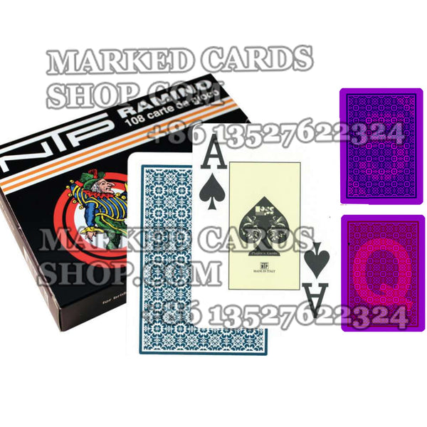 Dal Negro NTP gemarkeerde kaarten Poker/pokerkaarten met smal formaat voor contactlenzen