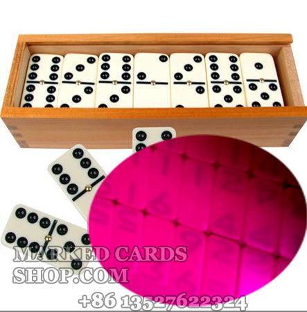 Onzichtbare inktdominostenen voor lichtgevende contactlenzen/IR-camera