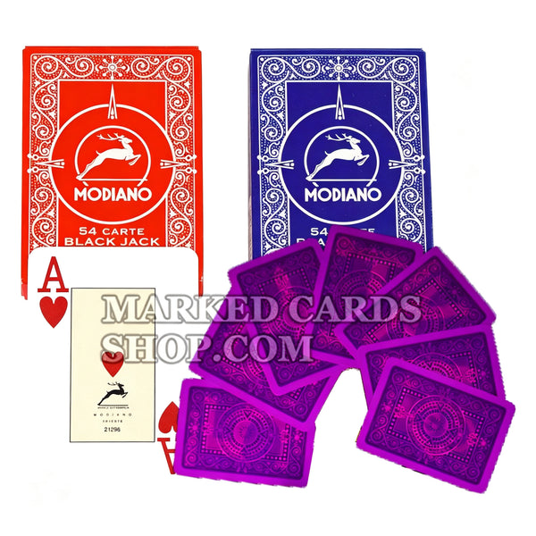 Modiano 54 Carte Blackjack Cheating gemarkeerde kaarten met IR-inkt