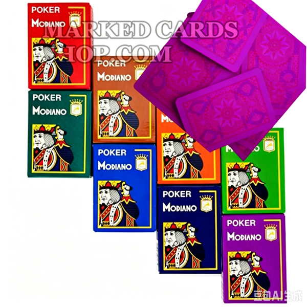 Modiano Cristallo gemarkeerde pokerkaarten met lichtgevende inkt