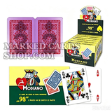 Modiano nr. 98 gemarkeerde speelkaarten met pokerformaat 4-pip-index