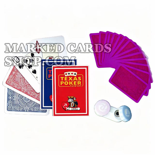Modiano Texas Poker Jumbo Deck Onzichtbare inktgemarkeerde kaarten