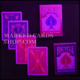 Markeren van <tc>Bicycle</tc> decks met onzichtbare infrarood lichtgevende inkt