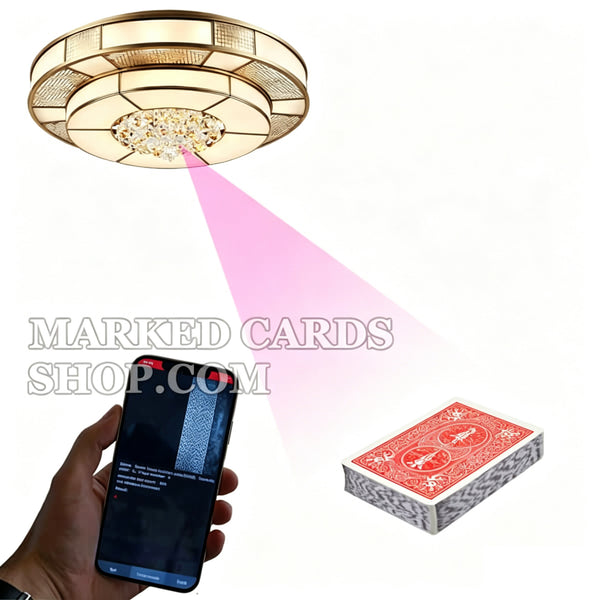 Plafondlamp Poker-scancamera voor valsspeeltrucs