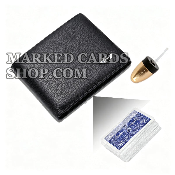 Bifold Wallet Poker Valsspelen Camera met 20-40 CM scanafstand